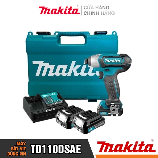 Máy khoan vặn vít dùng pin Makita TD110DSAE